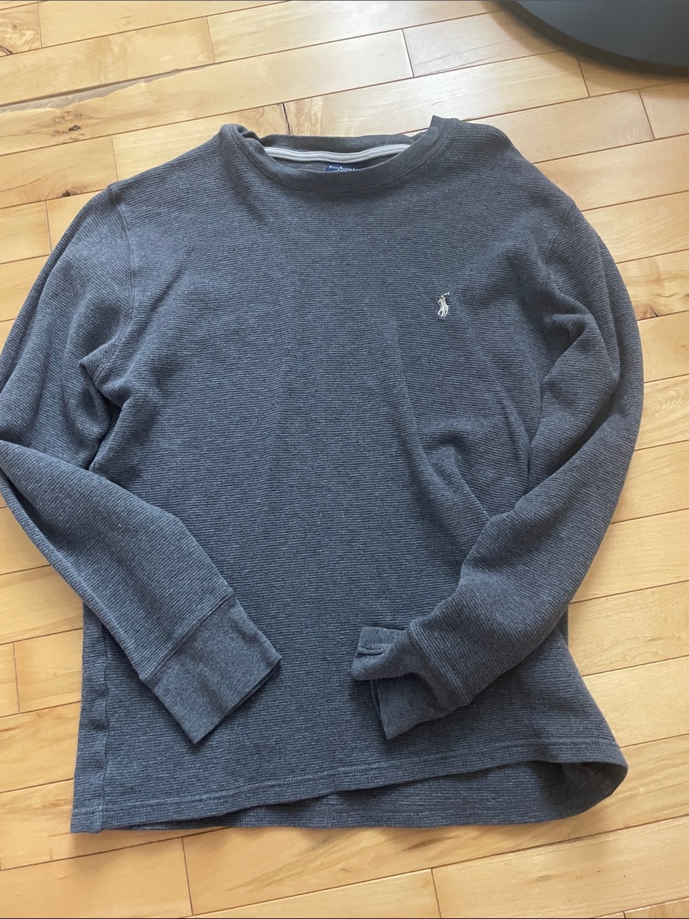 Polo by Ralph Lauren Dark Charcoal Long-Sleeve Crewneck